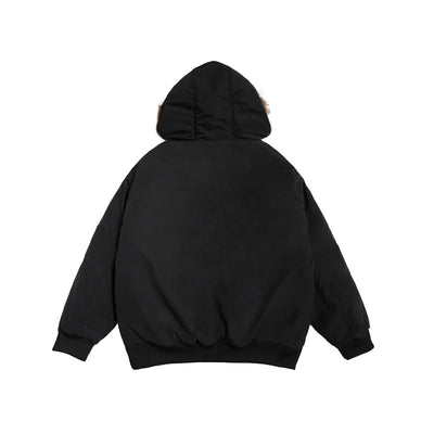 Abrigo de Invierno para Hombre con Cuello de Piel y Cierre de Metal - Image 21