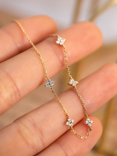 Pulsera de Plata 925 Chapada en Oro 18K con Circonitas para Mujer - Image 2