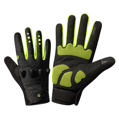 Guantes de Ciclismo con Pantalla Táctil y Linterna LED Integrada