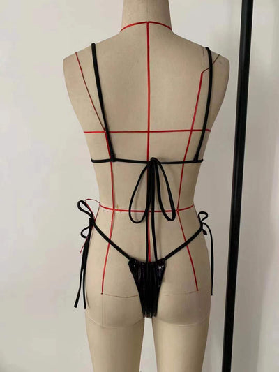 Bikini de Color Sólido Estilo Europeo y Americano - Image 12