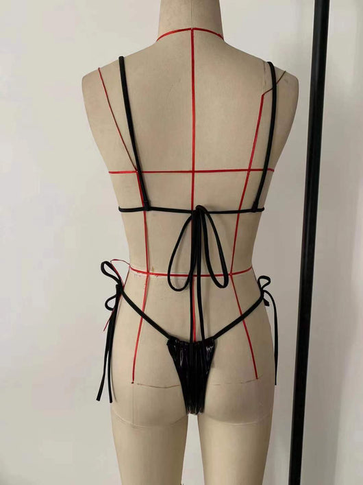 Bikini de Color Sólido Estilo Europeo y Americano - Image 12