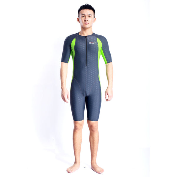 Traje de Baño Deportivo Estampado Tiburón Secado Rápido Manga Corta