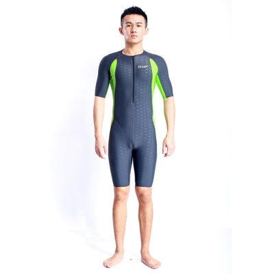 Traje de Baño Deportivo Estampado Tiburón Secado Rápido Manga Corta - Image 2