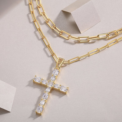 Collar de Plata con Moissanita: Joya Minimalista Elegante Chapada en Oro - Image 8