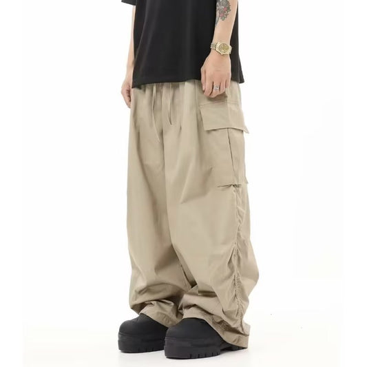 Pantalones Cargo Sueltos Vintage Arrugados Multi-bolsillo - Image 2