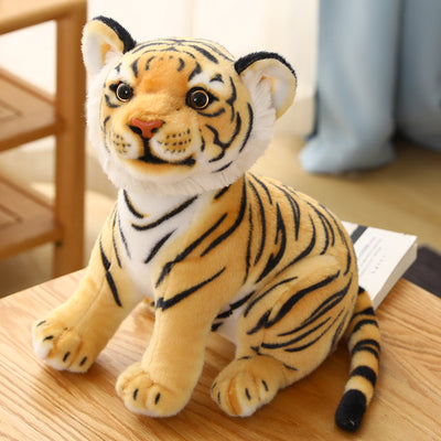 Peluche Tigre Sentado - Juguete de Felpa Realista - Image 3