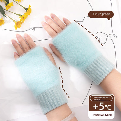 Guantes Térmicos de Punto con Dedos Libres y Forro Suave - Image 7