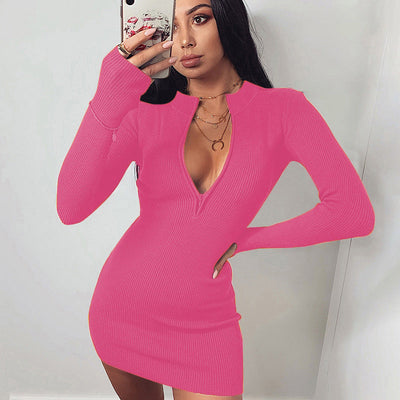 Vestido Urbano para Mujer con Detalles de Cierre y Bolsillos - Image 3