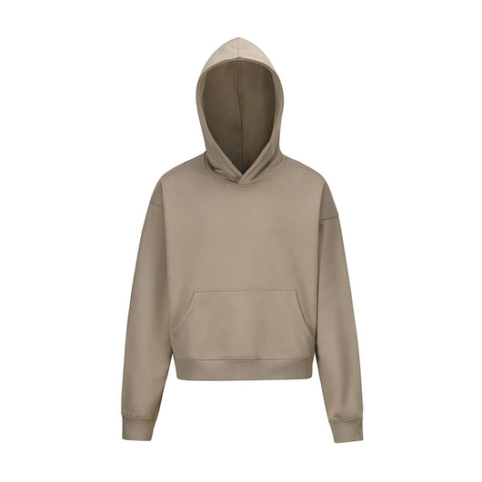 Sudadera Corta Básica Unisex de Color Sólido - Image 4