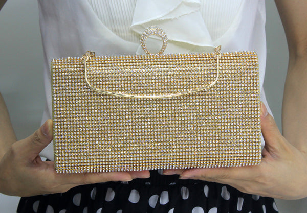 Bolso de Mano Dama Spot Incrustado en Diamantes