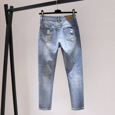 Pantalones Harem Rotos Estilo Coreano - Jeans Sueltos Versátiles para Mujer - Image 7