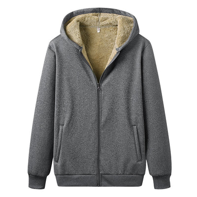 Conjunto de Sudadera Gruesa de Terciopelo para Hombre Talla Grande - Image 17