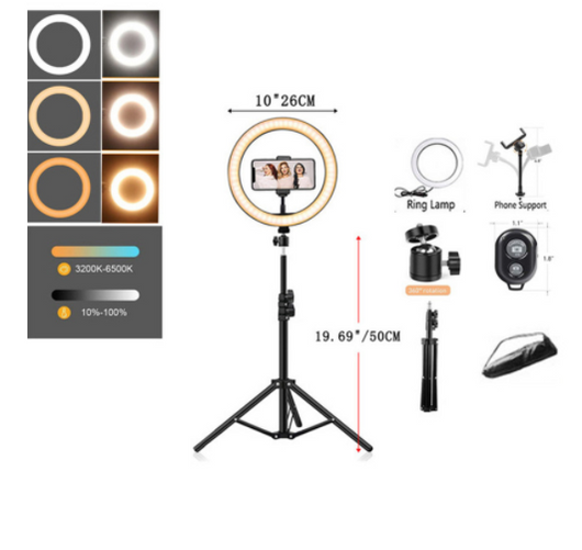 Soporte Tripode para Celular con Luz LED Ajustable - 3 Colores - Image 14