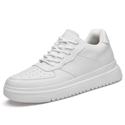 Tenis Blancos Bajos Estilo Coreano para Hombre - Image 6