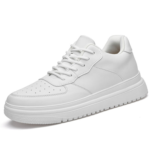 Tenis Blancos Bajos Estilo Coreano para Hombre - Image 6
