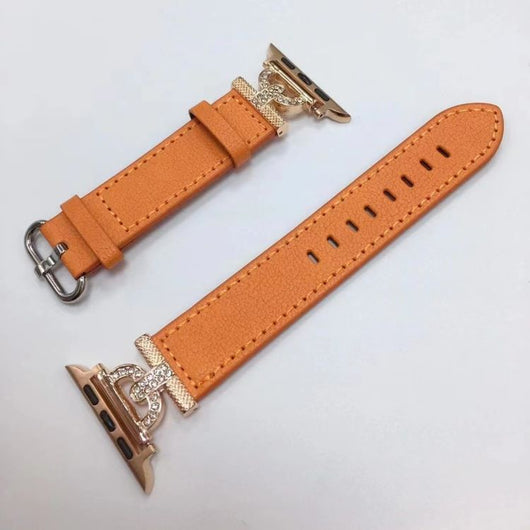 Correa de Reloj en Cuero con Diamantes Incrustados - Image 3