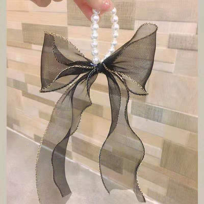 Moño de Encaje Hada con Perla - Pasador Elegante - Image 8