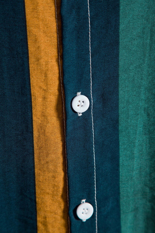 Camisa Casual de Rayas para Hombre - Manga Corta - Image 4