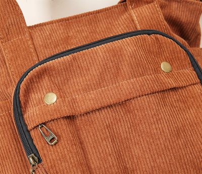 Bolsa de Hombro Portátil Versátil en Pana - Image 20