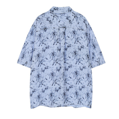 Camisa de Manga Corta Tie-Dye Tinta para Hombre - Image 2