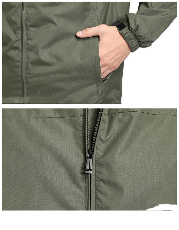 Chaqueta Deportiva Impermeable para Hombre con Capucha