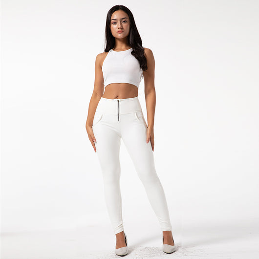 Leggings Levantador de Cadera con Tela Elástica Melocotón - Image 9