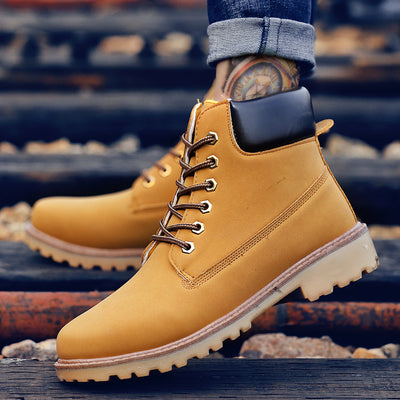 Botas Casuales Impermeables con Caña Alta y Cordones - Image 5