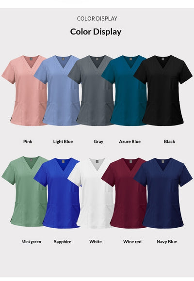 Conjunto de Uniformes Médicos para Hombre con Tela Elástica y Secado Rápido - Image 16