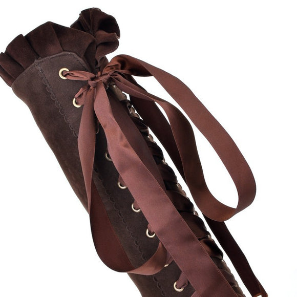 Botas Altas de Tacón Velvet con Tiras para Mujer