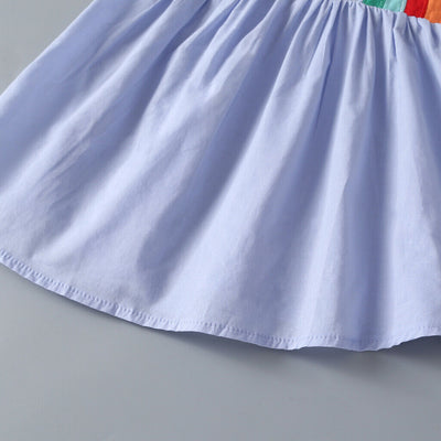 Vestido Princesa Niña con Estampado Arcoíris - Image 11