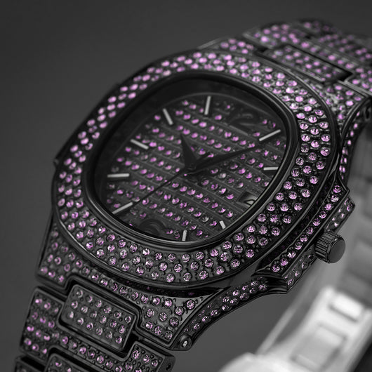 Reloj Hip Hop para Hombre con Diamantes Completos - Diseño Exclusivo - Image 9