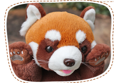 Peluche Panda Rojo Sorprendido Station Style - Image 8