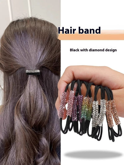 Aro Elástico para Cabello con Cristales Diamante - Accesorio Elegante para Coleta - Image 15