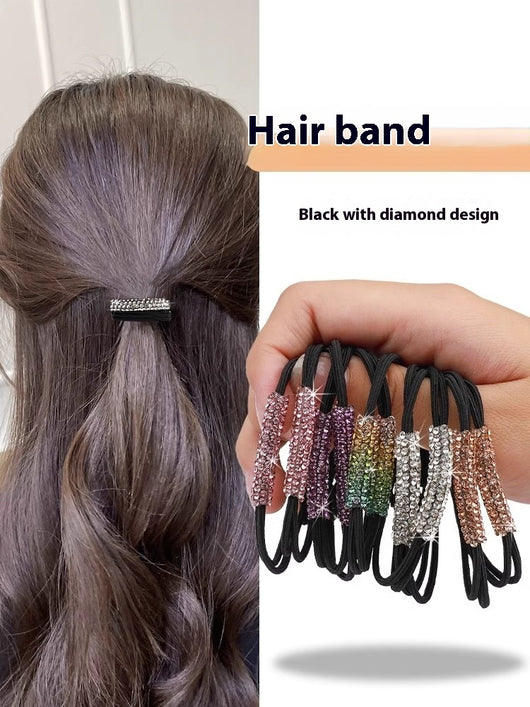 Aro Elástico para Cabello con Cristales Diamante - Accesorio Elegante para Coleta - Image 15