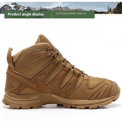 Botas Tácticas Militares para Hombre - Bota de Combate Media Desierto - Image 19