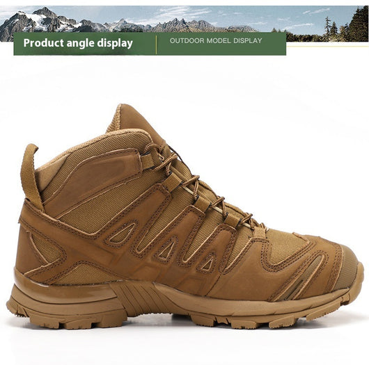 Botas Tácticas Militares para Hombre - Bota de Combate Media Desierto - Image 19