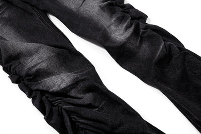 Jeans de Diseñador para Hombre con Pliegues Texturizados y Corte Premium - Image 11