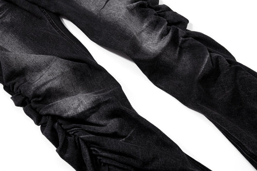 Jeans de Diseñador para Hombre con Pliegues Texturizados y Corte Premium - Image 11