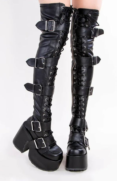Botas Altas Impermeables con Plataforma y Hebilla para Mujer - Image 2