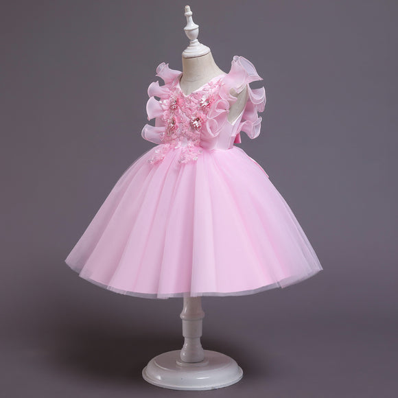 Vestido de Princesa Coreano Esponjoso para Niñas - Disfraz de Boda
