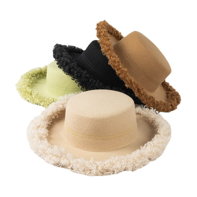 Sombrero de Lana Premium con Ala Rizada - Estilo Casual Invierno - Image 5