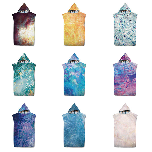 Poncho Toalla de Playa con Capucha - Protección Solar y Cambio Rápido