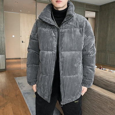 Chaqueta Gruesa Acolchada de Pana para Hombre