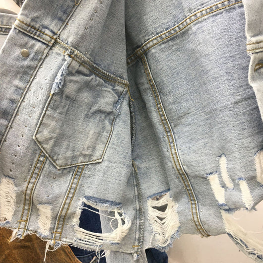 Chaqueta de Mezclilla Reforzada con Remaches - Image 17