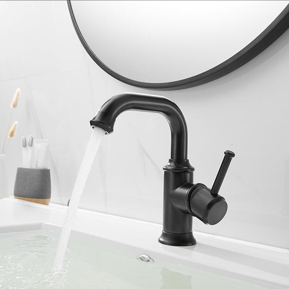Grifo de Baño Giratorio en Cobre Antiguo