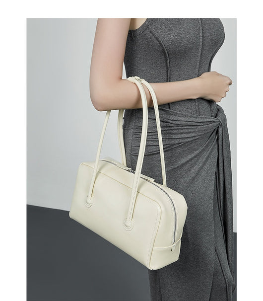 Bolso Boston de Cuero Genuino para Mujer - Portátil y Elegante - Image 20