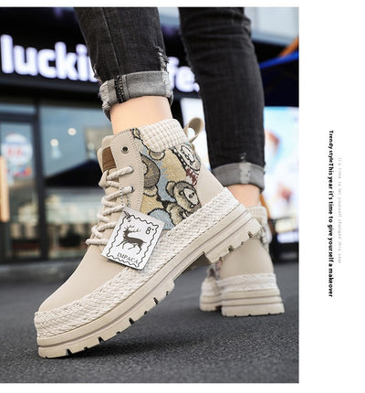 Botas de Trabajo Altas Versátiles para Hombre - Estilo Casual Imprescindible - Image 15