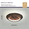 Walnut Wood Round White Light - 25cm