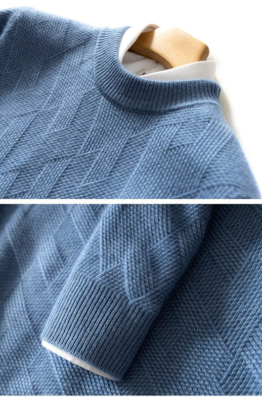 Suéter de Cuello Redondo en Cashmere Premium para Hombre - Image 31