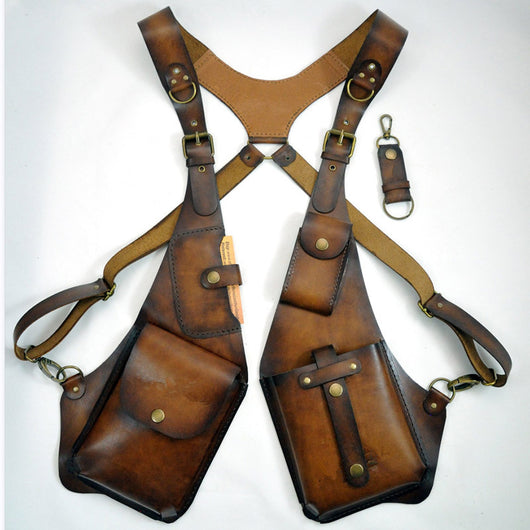 Billetera Steampunk Medieval de Cuero para Cinturón - Image 3
